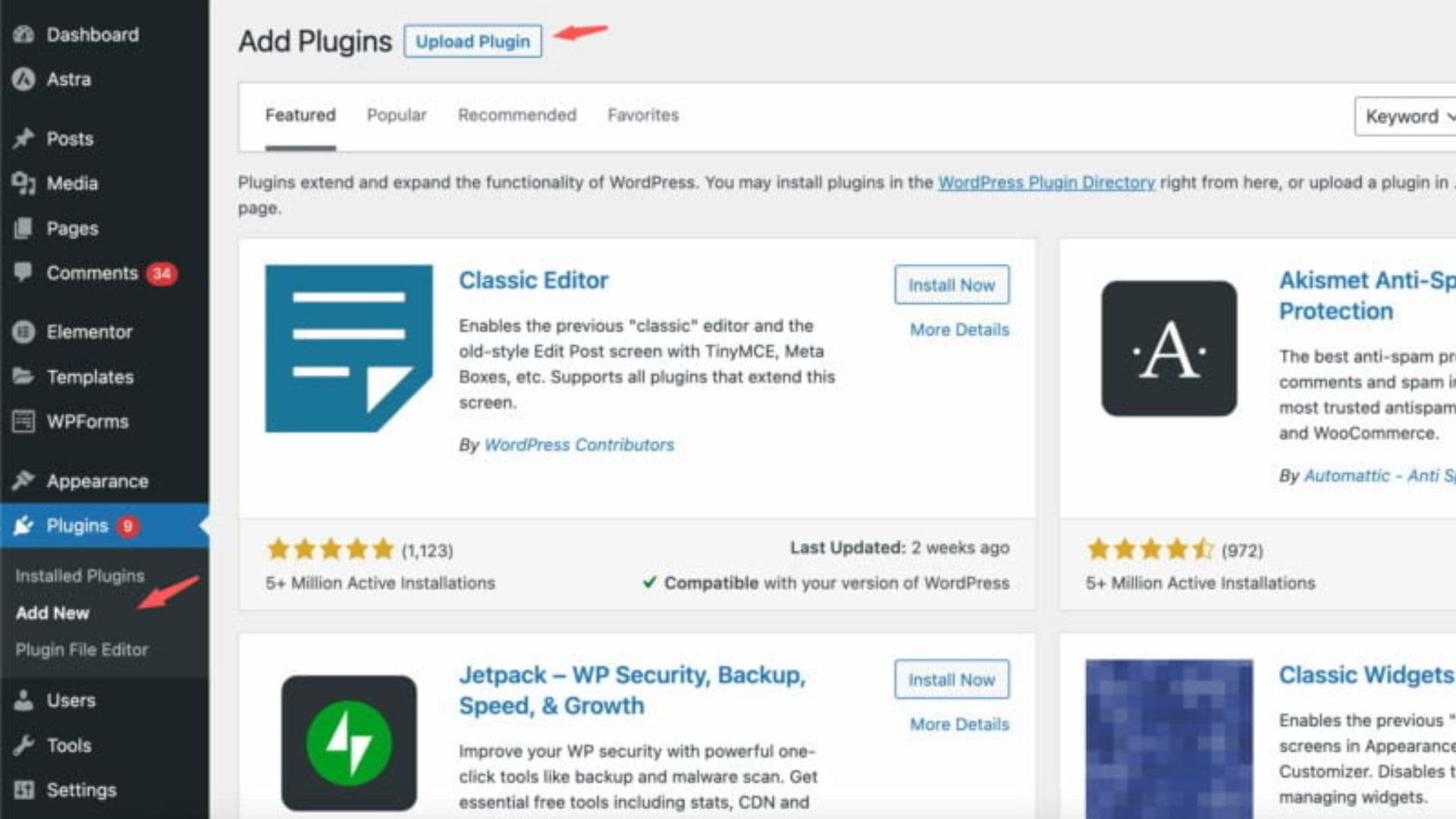 Landing de servicios en WordPress