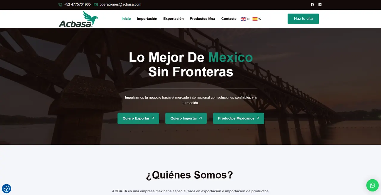 Vista del proyecto Acbasa