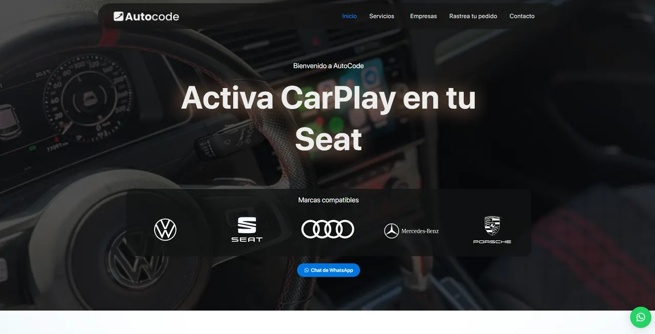 Vista del proyecto Autocode