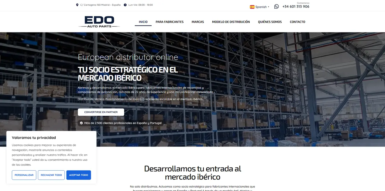Vista del proyecto EDO Auto Parts