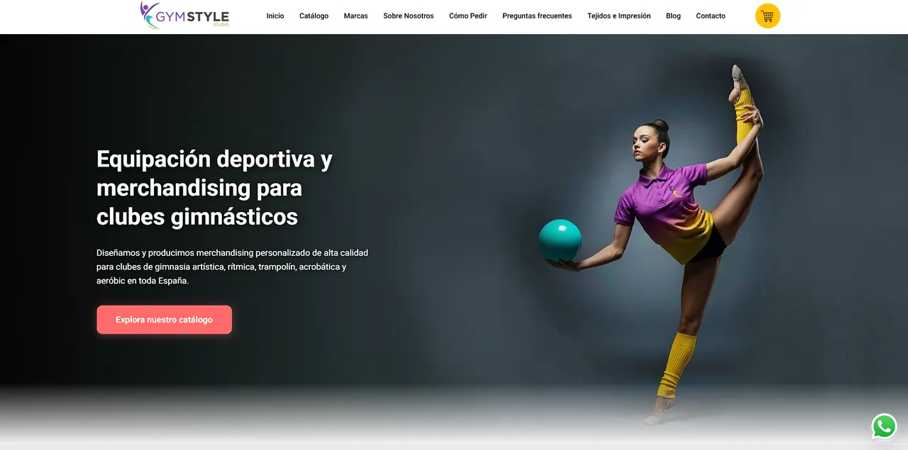 Vista del proyecto Gym Style Studio