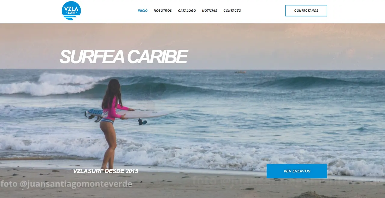 Vista del proyecto Vzlasurf