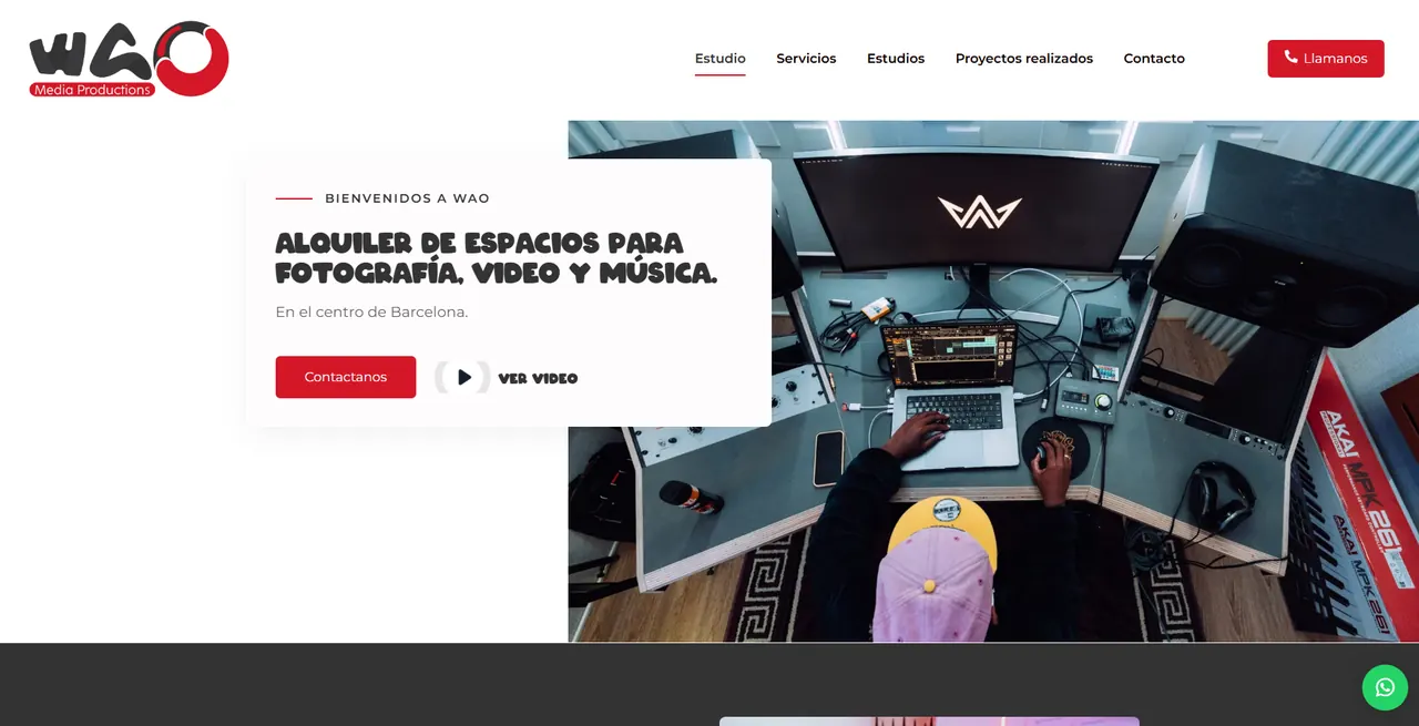 Vista del proyecto Waoestudios